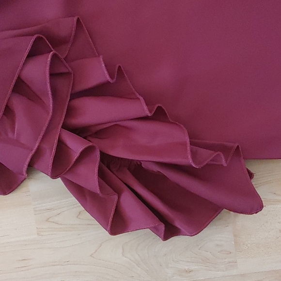 ASOS Design Ruffle Sweatpants in Burgundy Women's Us Size 4 NWT - Picture 11 of 16